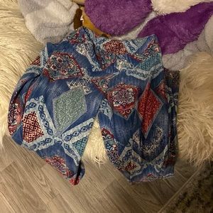 flared cross over leggings